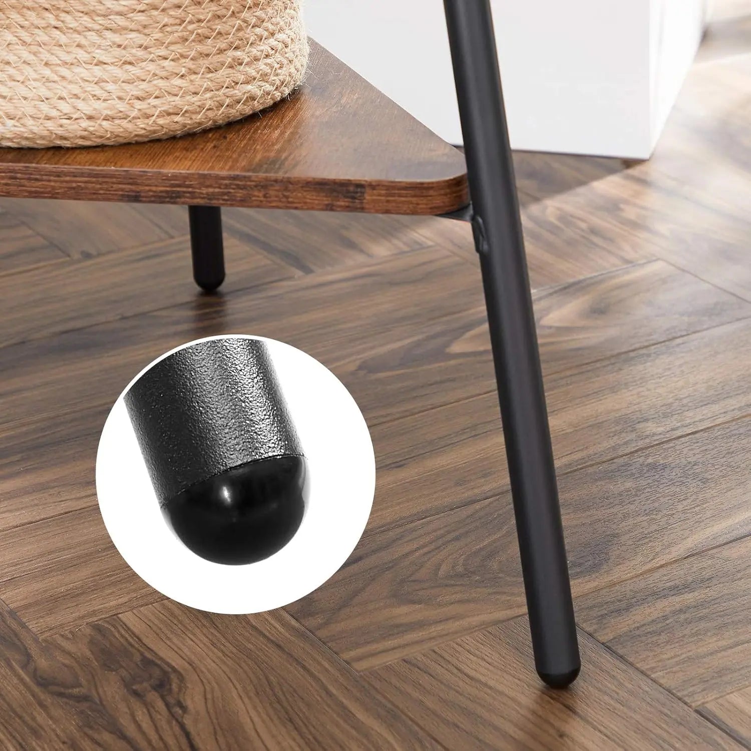 Garderobenständer Industrie-Design mit Ablagen vintagebraun-schwarz von Songmics