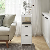 Badkommode Holzregal 4 Etagen Weiss von Songmics