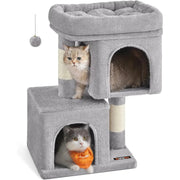 Katzenbaum Klein 67cm Sisalstämme Hellgrau von Songmics