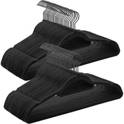 Kleiderbügel Samt 50er Set schwarz 5kg belastbar von Songmics