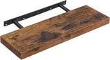 Wandregal rustikal braun 20x60 cm von Songmics