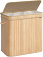 Wäschekorb Bambus 150L Naturbeige von Songmics