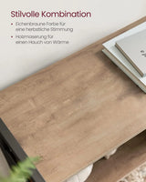 Bücherregal mit Türen Industrie-Design Stahlgestell Kamelbraun von Songmics