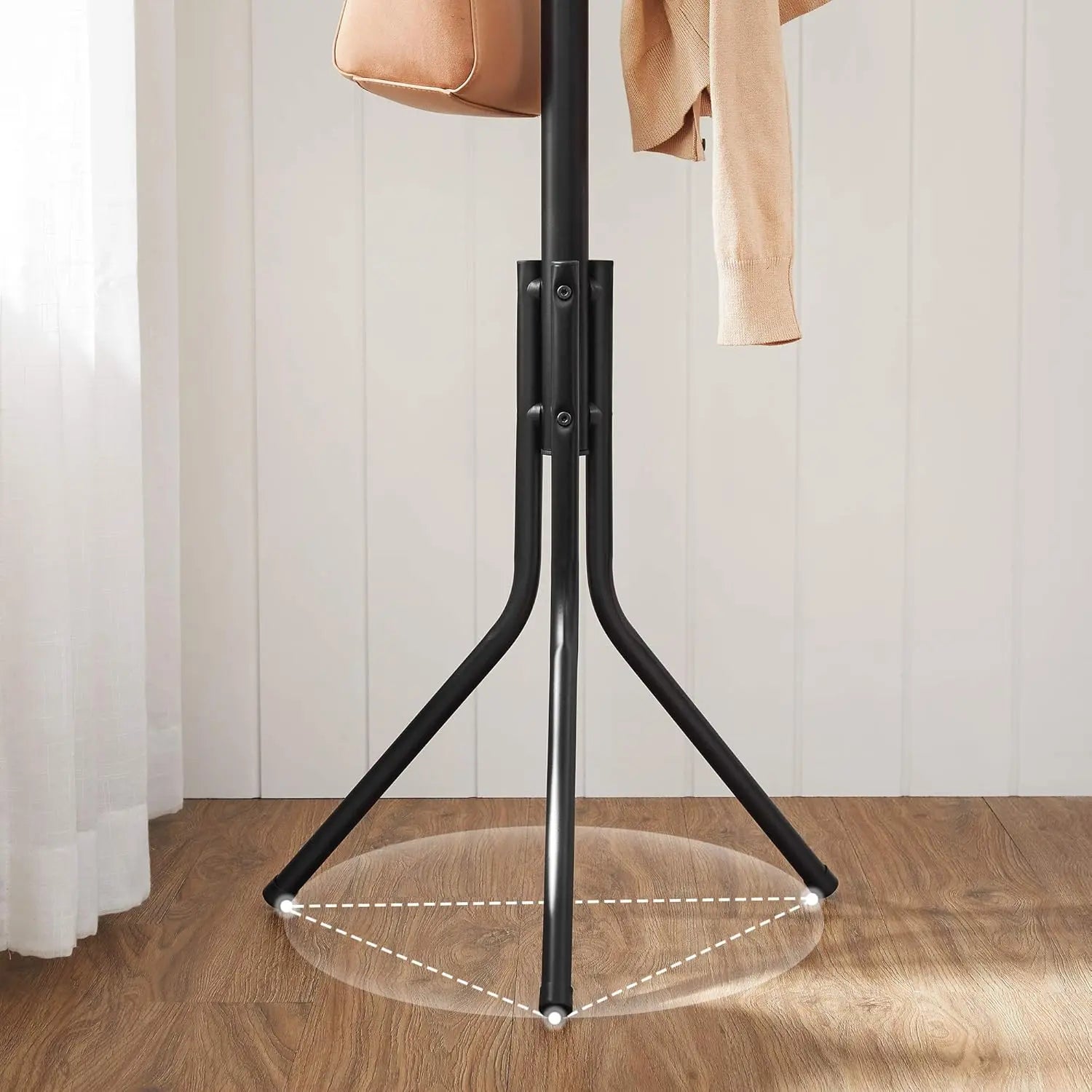 Garderobenständer Metall stabil 182 cm schwarz von Songmics