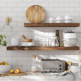 Wandregal rustikal braun 20x60 cm von Songmics