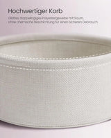 Beistelltisch rund mit Stauraum pastellrosa von Songmics