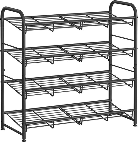 Schuhregal stapelbar für 16 Paar Schwarz von Songmics
