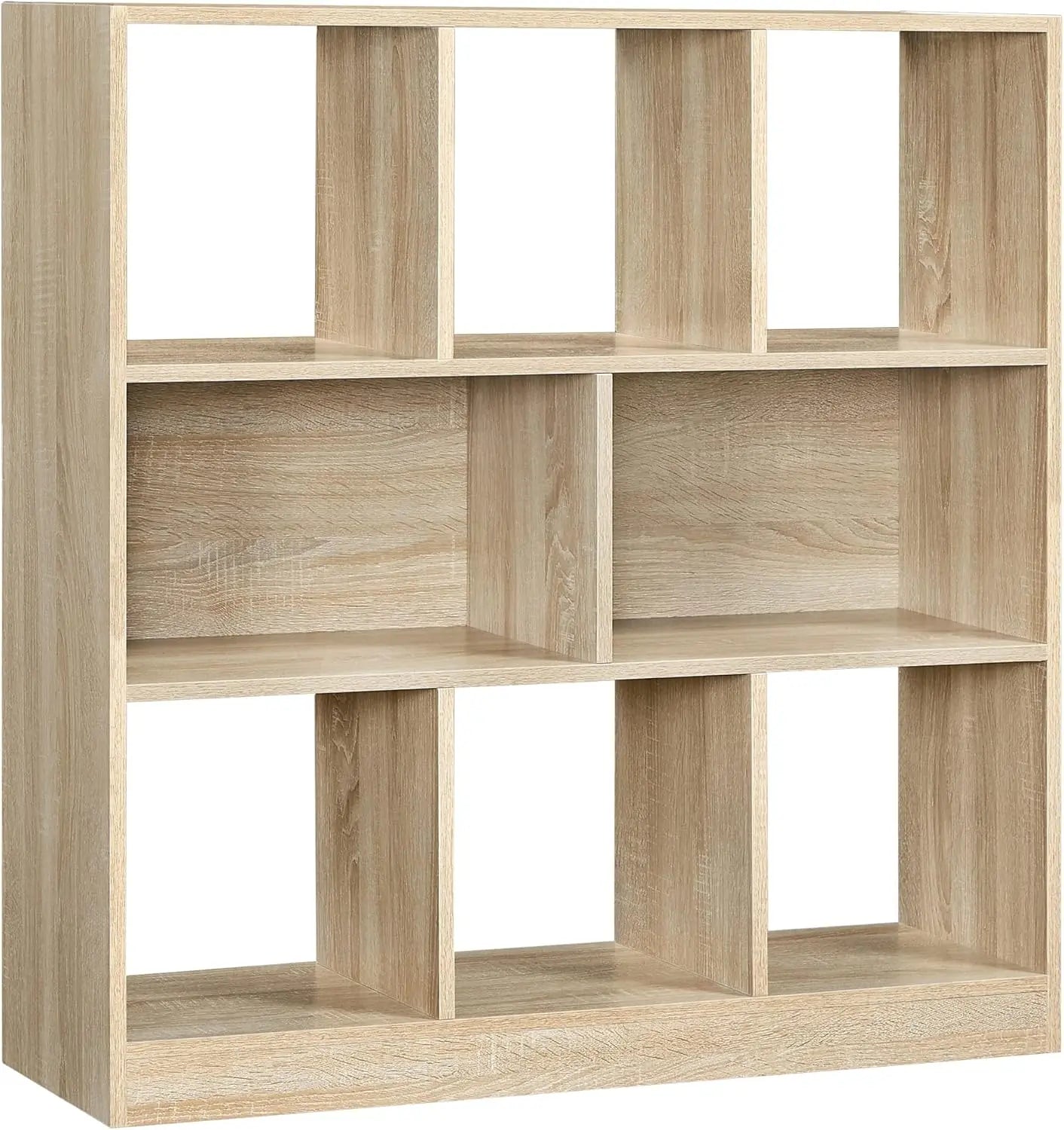 Würfelregal 8 Fächer eichenfarben Holz von Songmics