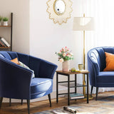 Beistelltisch Industrie-Design Verstellbar Vintagebraun-Schwarz von Songmics