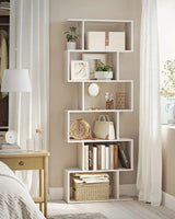 Bücherregal freistehend modern weiss von Songmics