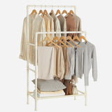 Kleiderständer Metall mit Ablage Weiss von Songmics