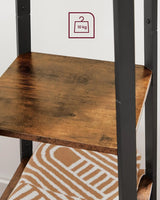 Garderobenständer mit Ablagen Vintagebraun-Schwarz von Songmics