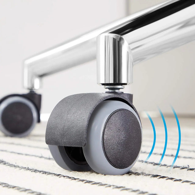 Bürostuhl mit Kopfstütze und Wippfunktion Schwarz von Songmics