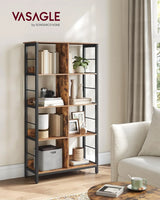 Regal mit 4 Ebenen vintagebraun von Songmics