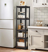 Standregal mit 5 Ablagen vintagebraun von Songmics