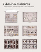 Schmuckkästchen mit Spiegel und Schubladen wolkenweiss von guteszeug.ch