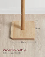 Garderobenständer Massivholz Baumform Naturbeige von Songmics