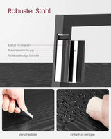 Bücherregal Leiterregal 5 Ebenen Schwarz von Songmics