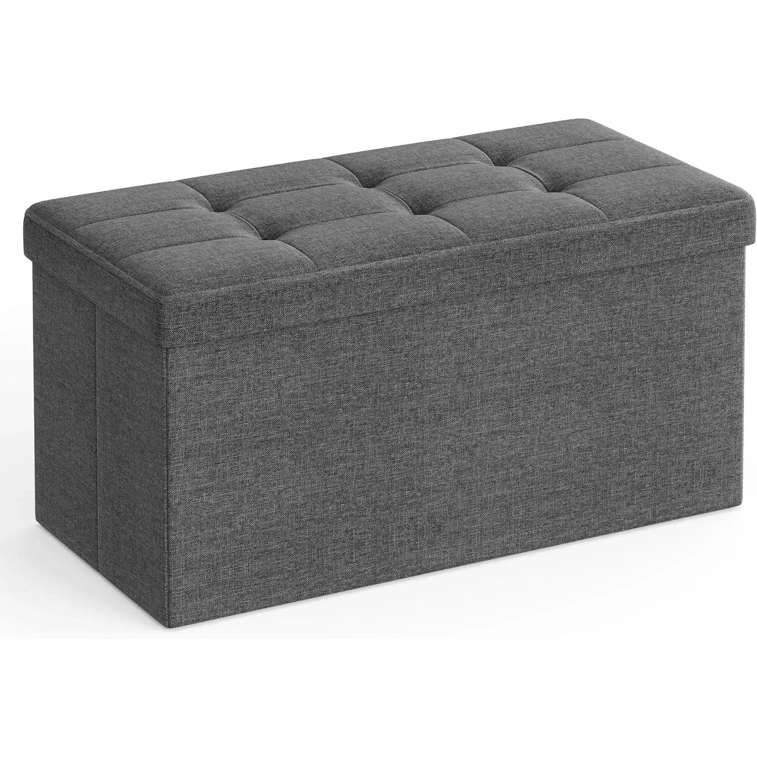 Sitzhocker mit Stauraum schiefergrau von Songmics