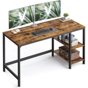 Computertisch 140x60 vintagebraun modern Holz von guteszeug.ch
