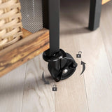 Küchenwagen Servierwagen mit Rollen Rustikal Braun von Songmics