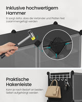 Schuhregal mit 6 Fächern tintenschwarz von Songmics