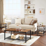 Beistelltisch Industrie-Design Verstellbar Vintagebraun-Schwarz von Songmics