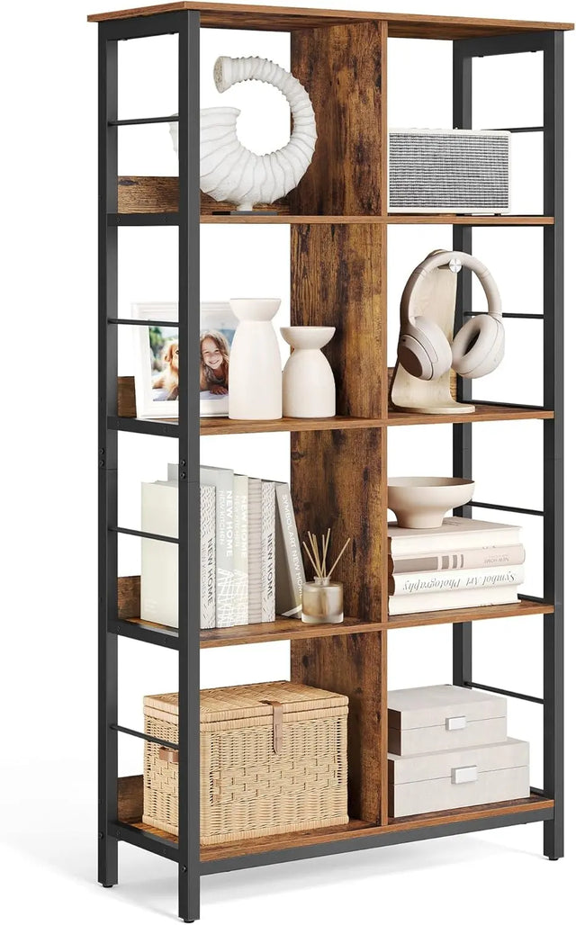 Regal mit 4 Ebenen vintagebraun von Songmics