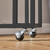 Beistelltisch C-Form Industrie-Design Vintagebraun von Songmics