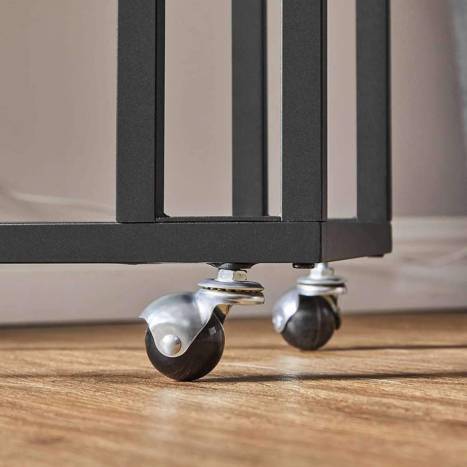 Beistelltisch C-Form Industrie-Design Vintagebraun von Songmics