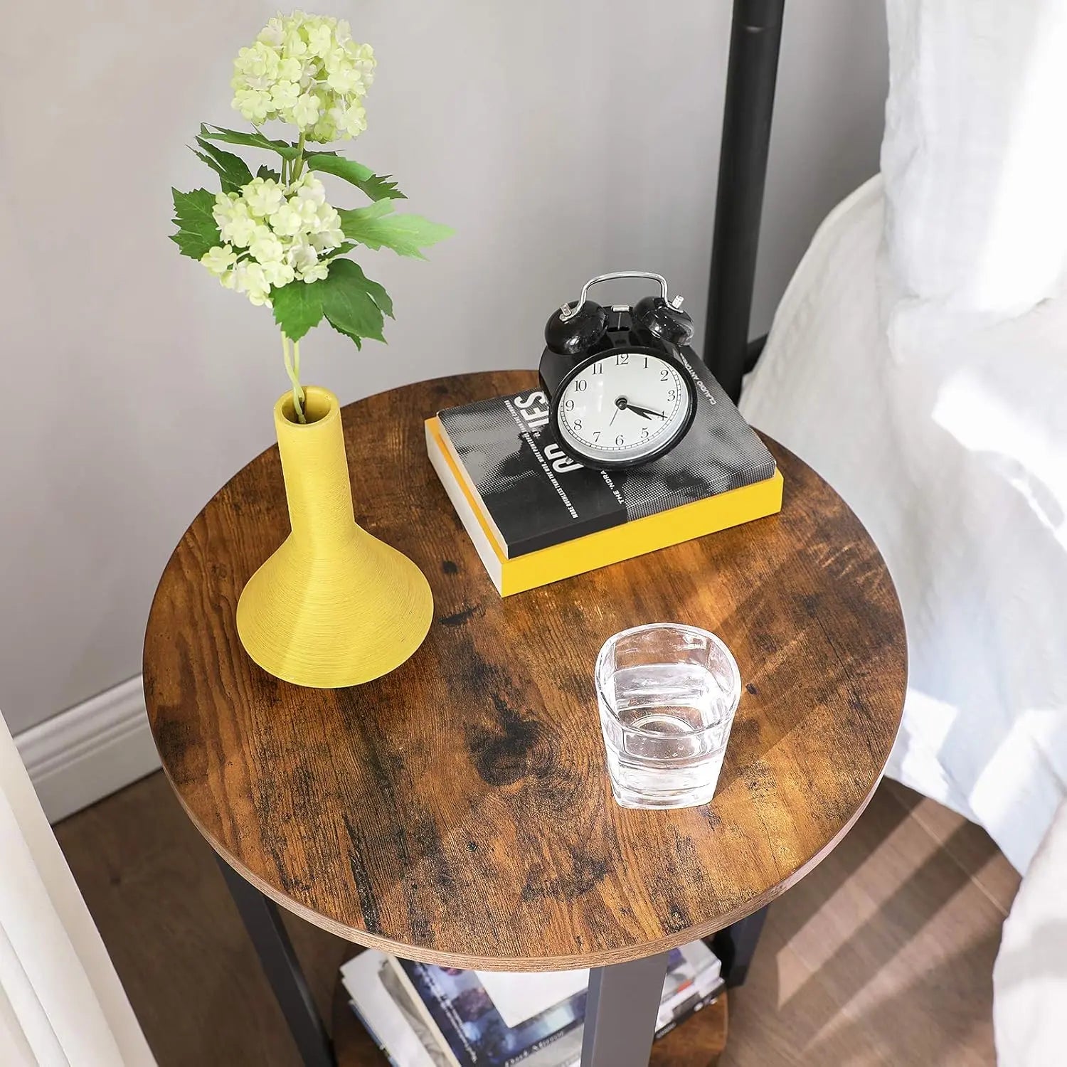 Beistelltisch Industrie-Design robust vintagebraun-schwarz von Songmics