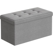 Sitzhocker mit Stauraum Aschgrau von Songmics