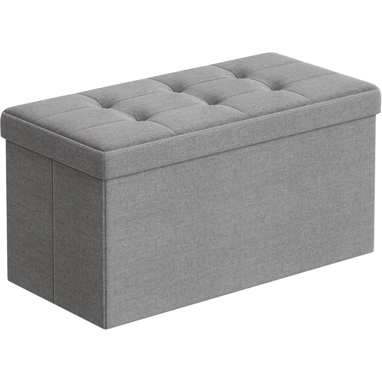 Sitzhocker mit Stauraum Aschgrau von Songmics
