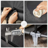 Kleiderschrank faltbar mit Kleiderstangen schwarz von Songmics