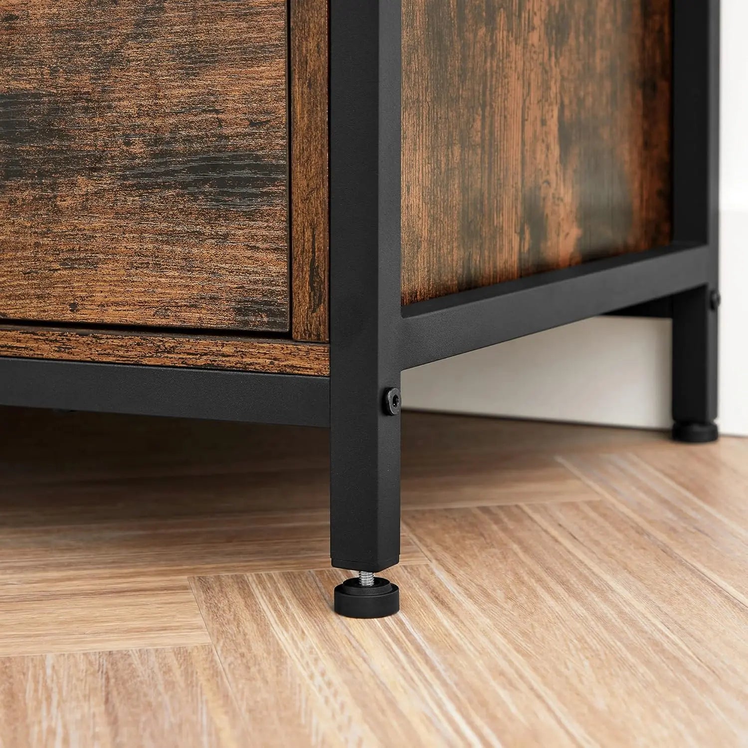 TV-Schrank 65 Zoll Vintagebraun Stahl von Songmics