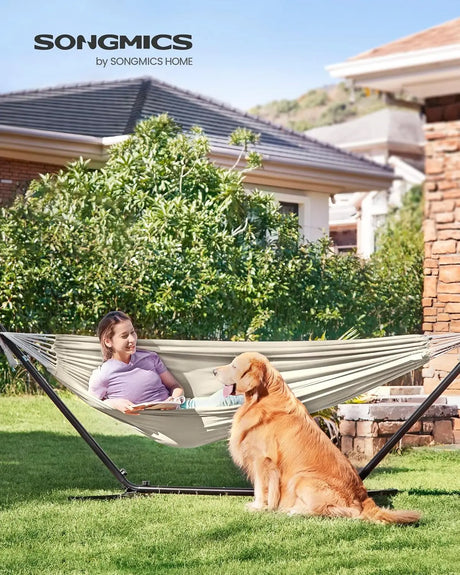 Hängematten-Gestell höhenverstellbar schwarz Metall von guteszeug.ch