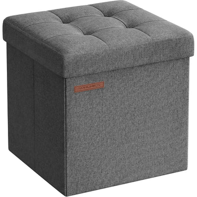 Sitzhocker mit Stauraum dunkelgrau