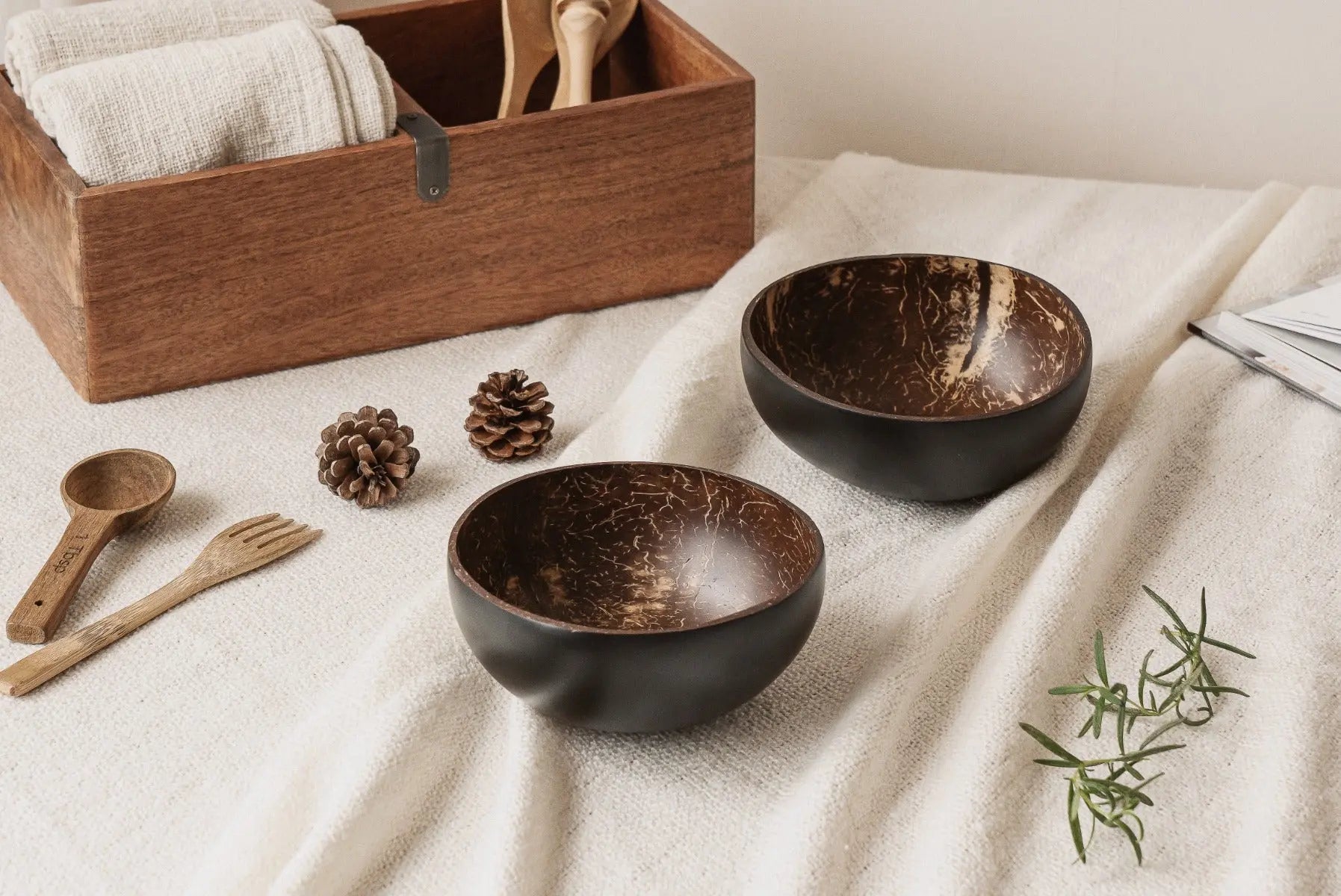 Bowl Kokosnuss natur 2er Set von Nuts