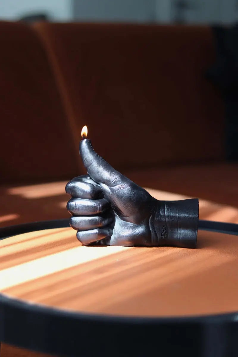 Thumbs Up Schwarz von Candle Hand