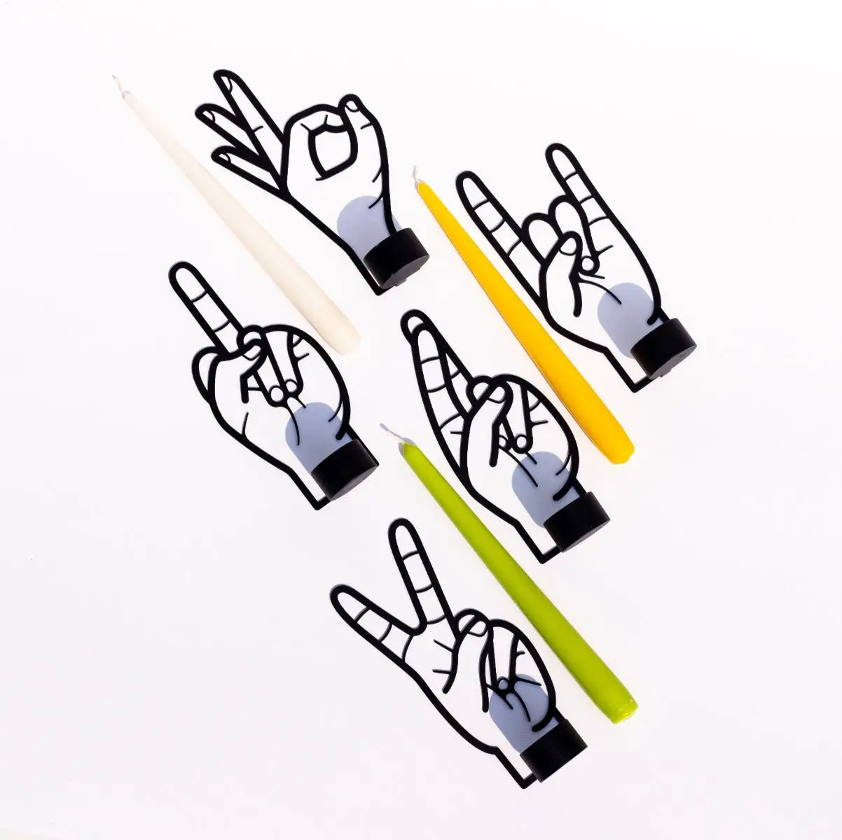 Kerzenständer Crossed Fingers von Candle Hand