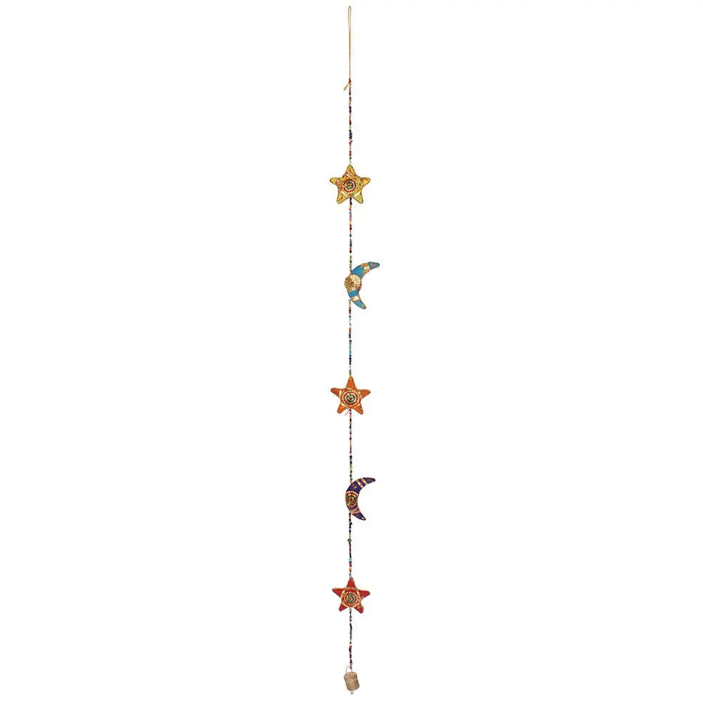 Windspiel mit Glocke Mond und Sterne von Something Different