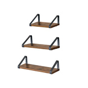 Wandregal Schweberegal 3er Set Holz von Songmics