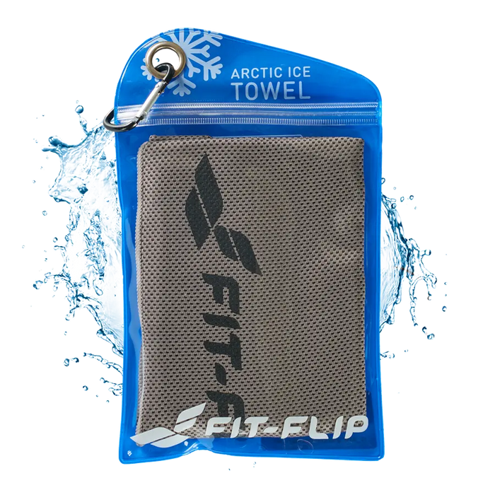 Airflip Towel Kühlhandtuch Mikrofaser mit Tasche 100x30cm von Fit-Flip