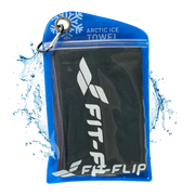 Airflip Towel Kühlhandtuch Mikrofaser mit Tasche 100x30cm Schwarz von Fit-Flip