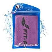 Airflip Towel Kühlhandtuch Mikrofaser mit Tasche 100x30cm Violett von Fit-Flip