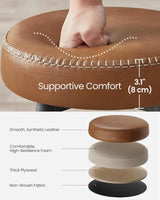 Barhocker Set Kunstleder Mid-Century Karamellbraun von Songmics