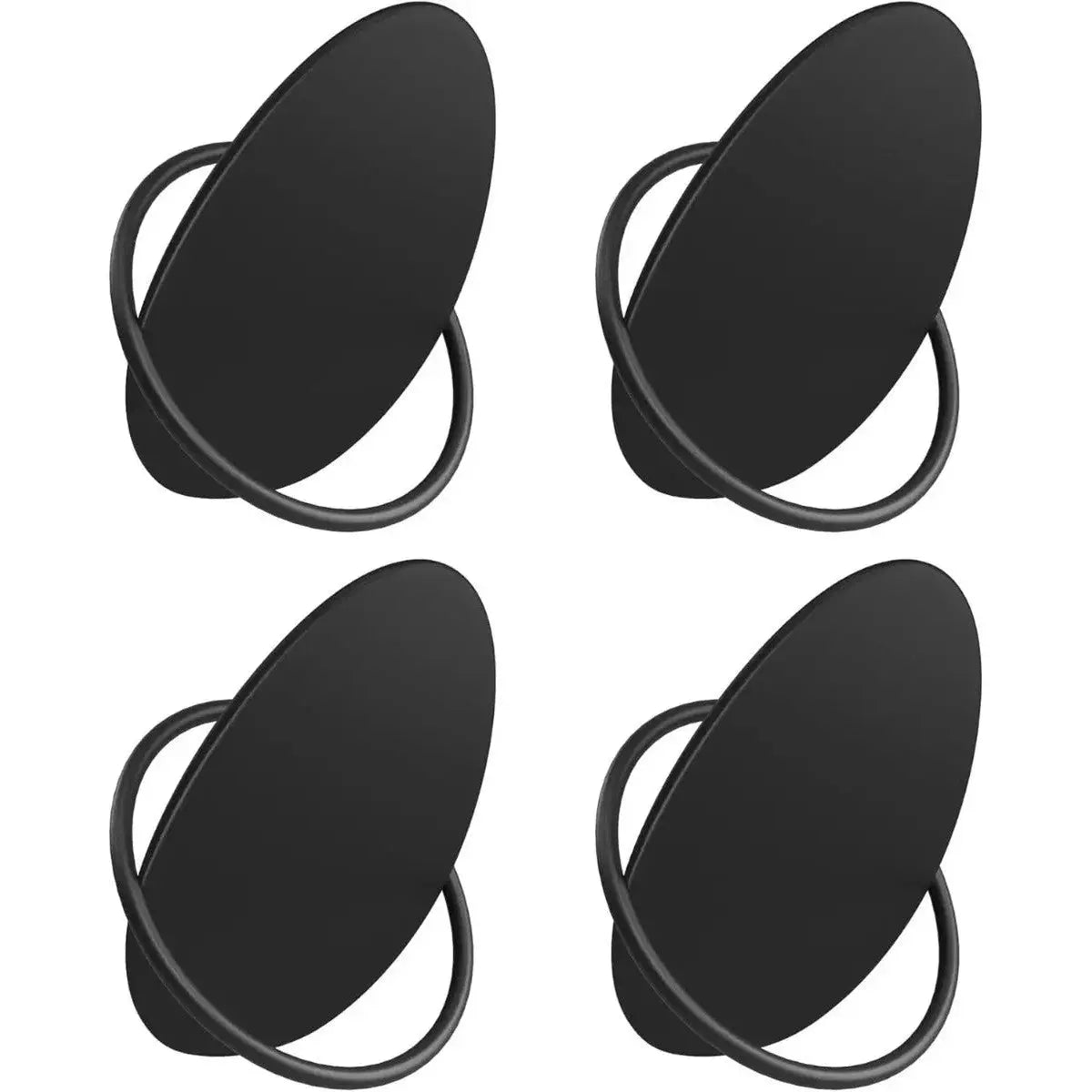 Garderobenhaken Kleiderhaken 4er Set Schwarz von Songmics