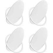 Garderobenhaken Kleiderhaken 4er Set Weiss von Songmics
