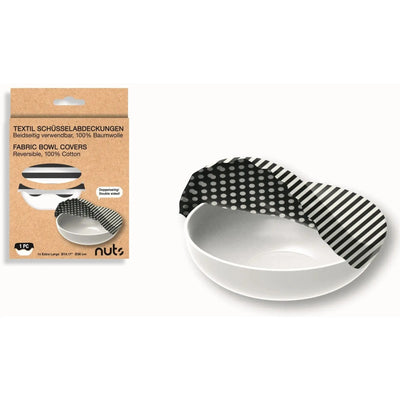 Bowl Cover XL Streifen und Punkte schwarz