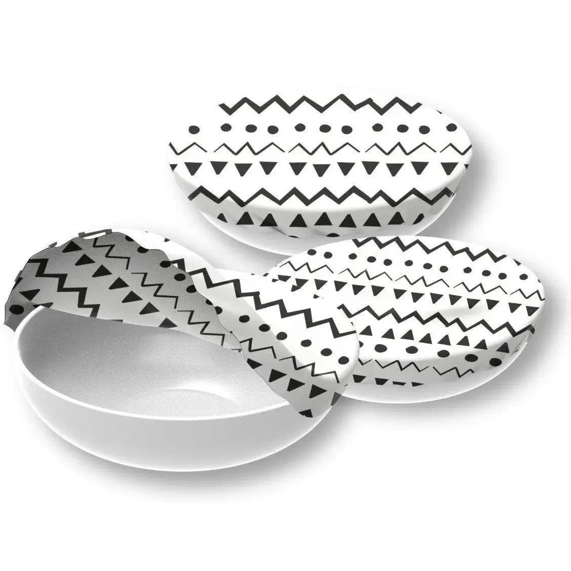 Bowl Cover Ethno assortiert 3er Set von Nuts